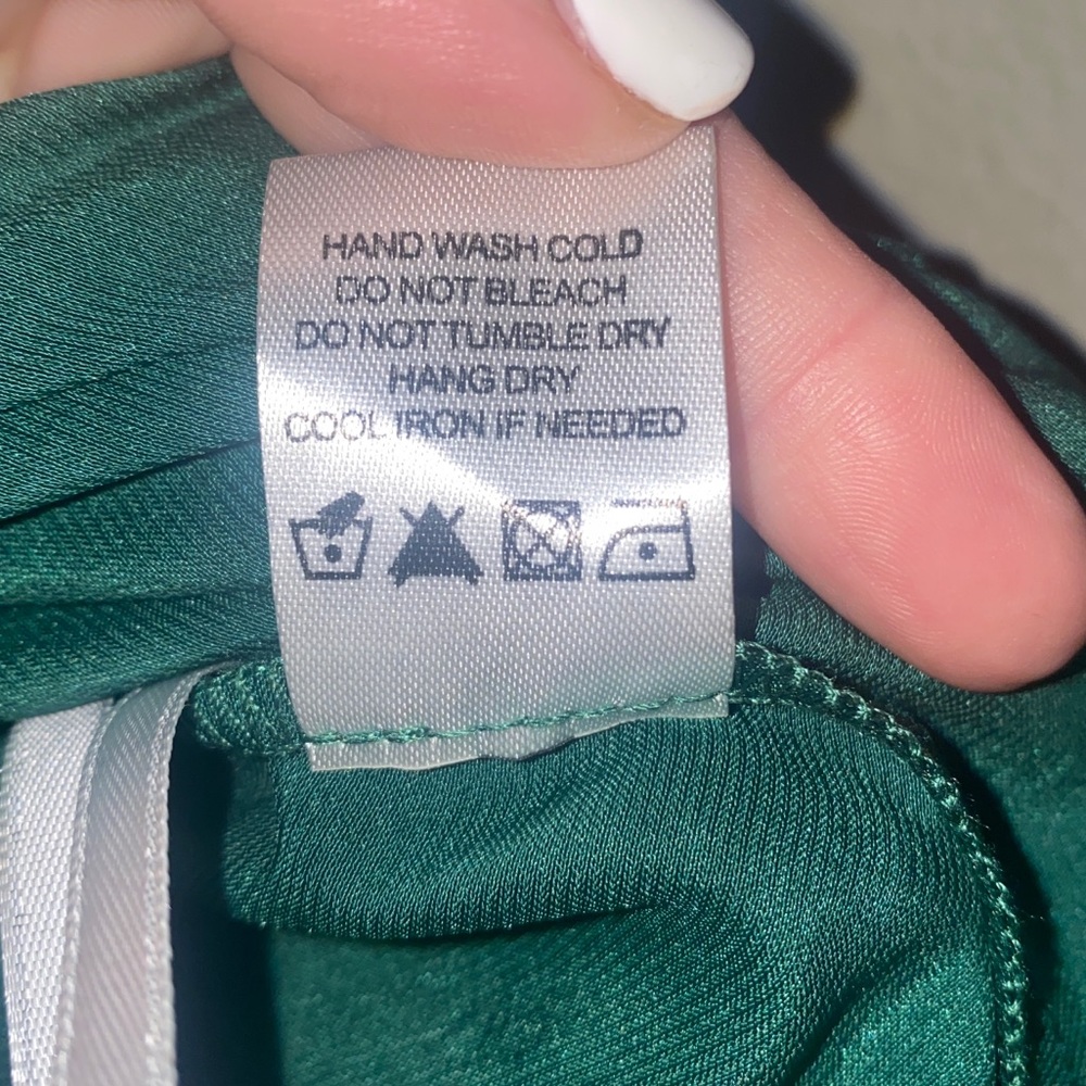 Revolve Privacy Please Emerald Java Wrap Skirt Gr… - image 8